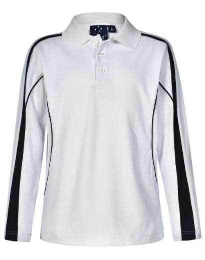 Picture of Winning Spirit, Kids TrueDry L/S Polo